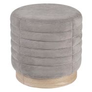 Pouf effet velours Saul - Somcasa