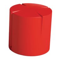 Pouf rond Connexio - rouge