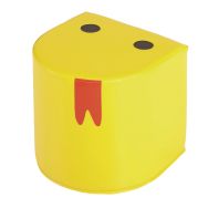 Pouf tête de serpent Confetti