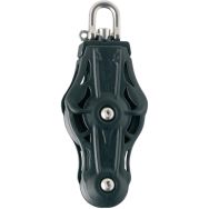 Poulie violon plastique D70 accroche inox pour cordage D14mm - Wichard