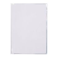 Protège-cahier+Marque-page Cristal Luxe 22/100ème 21x29,7 transparent incolore + porte étiquette