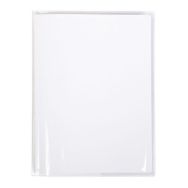 Protège-cahier+Marque-page Cristal Luxe 22/100ème 24x32 transparent incolore + porte étiquette