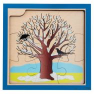 Puzzle l'arbre et les saisons