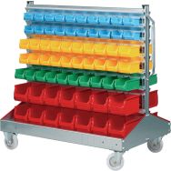Rack fixe ProfiPlus Depot RND 128 pour bacs à bec gerbables
