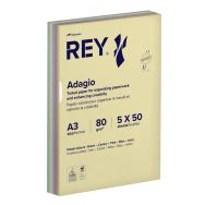 Ramette 250 feuilles A3 80g 5 teintes pastels assorties