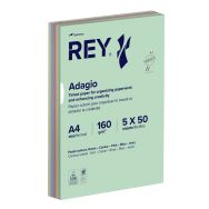 Ramette 250 feuilles A4 160g 5 teintes pastels assorties