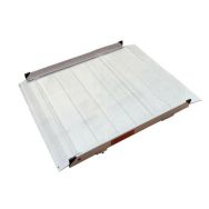 Rampe aluminium PMR avec bavettes et chasse-roues - Viso