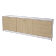 Rangement accueil Moyo 2 portes + 4 tiroirs - Enond Mobilier