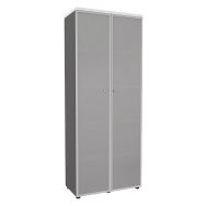 Rangement bois IDEA portes verres hauteur 217 cm - Quadrifoglio