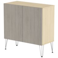 Rangement mi-haut Java hauteur 101 cm 2 portes - MBA