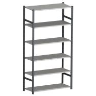Rayonnage Bureau depart 100X40X200Cm Nb tab. 6