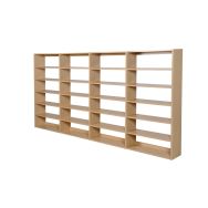Rayonnage tablettes droites - simple face initial Nigéria - hauteur 1,98 m