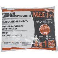 Recharge absorbeur d'humidité sachet - 4 pièces