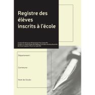 Registre des élèves inscrits à l'école de 56 pages