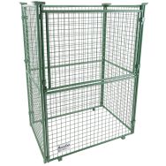 Rehausse-palette empilable vert - 1/2 côté rabattable