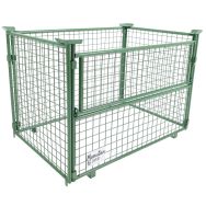 Rehausse-palette empilable vert - 1/2 côté rabattable