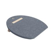 Repose pieds en PET 100% recyclé coloris gris et bois
