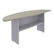 Retour Majesty courbe réversible 180 x 60 cm chêne gris/alu