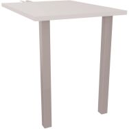 Retour bureau droit pied carré L80 x P60 cm - Arial - Eol