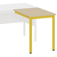 Retour chaire Nova 80 60 cm mélaminé chants polypropylène - Mobidecor