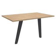 Retour direct bureau Steel Graphite L120xP60cm 2 pieds carbone -Simmob
