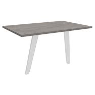 Retour direct bureau Steel L120xP60 cm 2 pieds blanc - Simmob