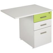 Retour bureau Linéo blanc - Simmob