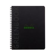 Rhodiactive Greenbook petits carreaux avec cadre A5+