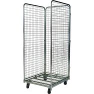 Roll conteneur 3 côtés en maille 50x50 mm- Charge 400kg