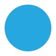 Rond Ø 30 cm en résine thermocollée - bleu