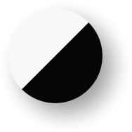 Rond adhésif de marquage au sol LeanStripe - Noir/Blanc - Ergomat