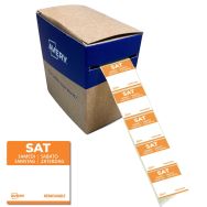 Rouleau de 1000 Étiquettes Samedi - 25 x 25 mm - Amovibles