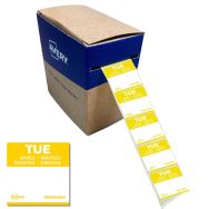 Rouleau de 1000 étiquettes Mardi - 25 x 25 mm - Amovibles