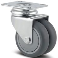 Roulette jumelée pivotante Capacité 70 kg - Tente