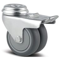 Roulette jumelée pivotante fixation à œil capacité 70 kg - Tente