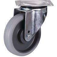 Roulette pivotante à bandage en caouthouc thermoplastique, 160x40mm