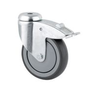 Roulette pivotante à oeil avec frein - Ø 125 mm Force 100 kg
