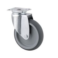 Roulette pivotante à platine - Capacité 80 kg, Poids : 0.583 kg