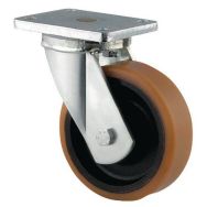 Roulette pivotante à platine en fonte - Force 450 à 2000 kg - Tente