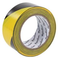 Ruban de marquage 0.16mmx50mmx33m jaune/noir Manutan