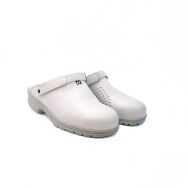 Sabot de sécurité en cuir blanc Bjornson SRC - Nordways