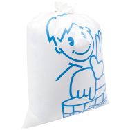 Sac poubelle blanc otje épais et réutilisable - Manutan Expert