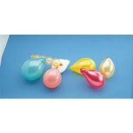 Sachet de 25 ballons baudruche assortis.