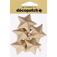 Sachet de 5 étoiles 3x11,5x18cm (Lot de 6)