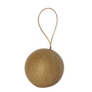 Sachet de 6 boules avec cordon doré 6cm (Lot de 4)