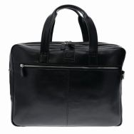 Sacoche ordinateur double compartiments Exactive Cuir-Noir