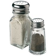 Salière/poivrière 10,5 cm 60 g transparent