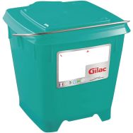 Seau carré 12 L avec couvercle étanche - vert