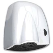 Sèche mains avec chauffage et bouton poussoir Qibli - Blanc