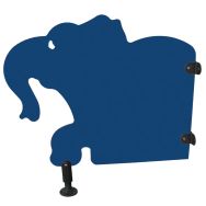 Séparation toilette enfant éléphant - bleu majorelle